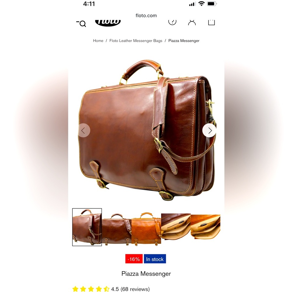 Floto Imports Piazza messenger bag